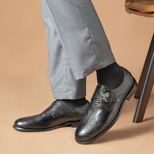 Chaussures pour hommes - Nouvelle collection printemps 2026, chaussures en cuir, style britannique tendance, décontractées et élégantes, pour affaires et occasions formelles. Chaussures en cuir. - Product Image 4