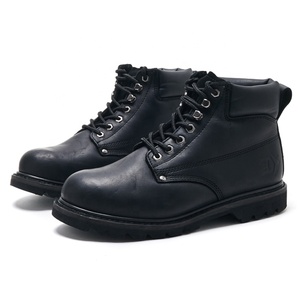 Botas de Trabajo Personalizadas para Hombre con Puntera de Material Compuesto, Cierre de Cordones, Parte Superior de Cuero de Grano Entero, Suela de Goma, Uso Industrial y Arquitectónico, Todas las Temporadas - Product Image 2