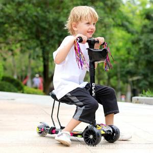 <span class=keywords><strong>Trottinette</strong></span> pour enfants avec système antichoc, bonne performance sur terrain accidenté, <span class=keywords><strong>trottinette</strong></span> pour tout-petits mignonne, stable et confortable - Product Image 3