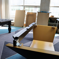 Table de billard en chêne américain massif personnalisable en usine, 8 pieds, table à manger 2-en-1, multifonctionnelle, qualité tournoi, pour la maison