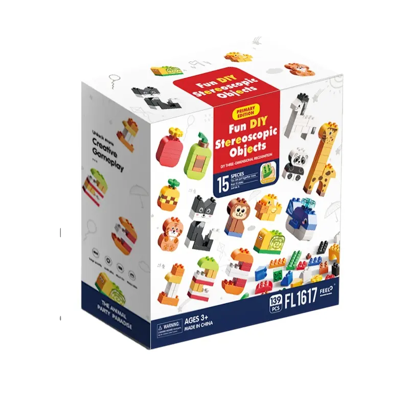 2024 Nieuwe Hot Sale Creatieve Diy Speelgoed Set Educatieve Bouwstenen Kinderen Speelgoed Mini Dieren Bouwstenen