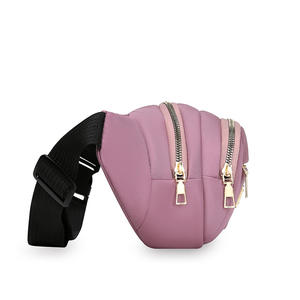 Sac banane unisexe décontracté en tissu Oxford avec poches zippées pour usage extérieur Printemps 2025 Sac de sport multifonctionnel imperméable - Product Image 3