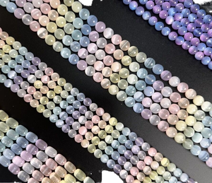 Natural Outstanding 8mm Pink Selenite Smooth Round <b>Stone</b> <b>Beads</b> Gemstone Loose <b>Beads</b> for Jewelry Making for Pease Group - Product Image 1