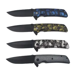 Handig Outdoor Camping En Wildernis Survival Pocket Mes Skull Camo Mini Vouwmes Draagbaar Voor Wildernis Survival