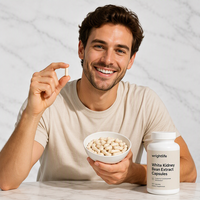 Capsules d'extrait de haricot blanc, complément alimentaire à base de plantes, capsules molles en vrac, formule personnalisée sous marque privée