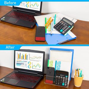 Cuốn sách trong suốt lực lượng sinh viên với đơn giản Sáng Tạo Máy tính để bàn làm việc lưu trữ Divider baffle cuốn sách tập tin <span class=keywords><strong>Acrylic</strong></span> Tủ Sách - Product Image 5