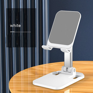 adjustable phone stand metal 360 rotation cell mobile phone holder for bed table tablet stands - Product Image 2