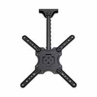 Höhenverstellbare Decken-TV-Halterung 6-stufige Teleskopstange 710 bis 1280mm für 17 bis 65 Zoll Flachbildschirme 75kg VESA 400x400