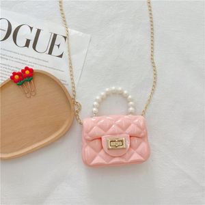 Bolso de Mano Mini Casual para Niñas, Colorido, con Asa en Forma de Cruz, Estilo Jelly, Moderno, para la Playa - Product Image 3