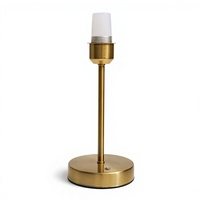 Lampe de table portable de luxe classique pour l'extérieur, sans fil, moderne, alimentée par batterie rechargeable, abat-jour en tissu blanc, veilleuse