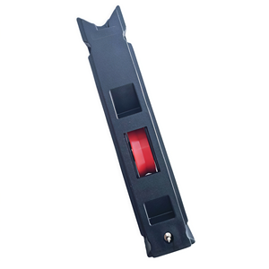 Rueda deslizante alargada negra con carcasa, rodamiento <span class=keywords><strong>de</strong></span> nylon rojo con ranura en U <span class=keywords><strong>para</strong></span> ventana <span class=keywords><strong>de</strong></span> UPVC y <span class=keywords><strong>aluminio</strong></span>, deslizamiento suave - Product Image 2