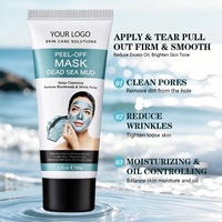 Masque exfoliant au sel de la Mer Morte, format échantillon, marque privée OEM, nettoyage en profondeur des pores, élimination des points noirs, riche en minéraux, végétalien, fabrication ODM