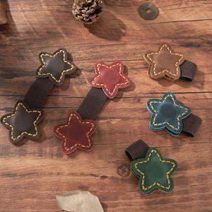 Marcapáginas de Cuero Genuino con Forma de Estrella, Clip Magnético Multifuncional para Páginas de Libros, Dinero y Toallas - Product Image 2