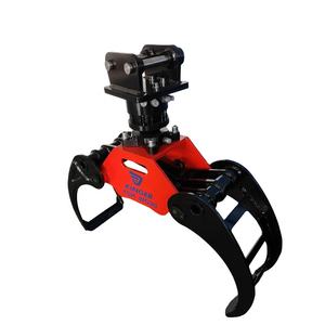 KINGER Bagger Hydraulic <span class=keywords><strong>Log</strong></span> <span class=keywords><strong>Grapple</strong></span> Frontlader mit Holz greifer - Product Image 3
