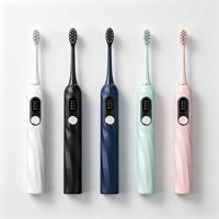 Brosse à dents électrique sonique à affichage LED, vente chaude d'usine, brosse à dents électrique pour adultes, idéale pour les voyages