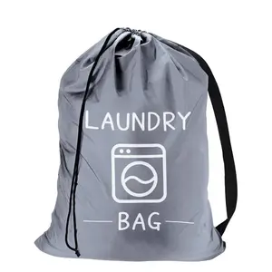 Kordel zug Wäsche sack mit Riemen Hochleistungs-Wäsche säcke für schmutzige Kleidung Wäsche korb Liner Basket
