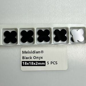 أحجار كريمة من 8 إلى 23 أحجار فيروزي عالية الجودة بأربع أوراق شجر من البرسيم للمجوهرات الذهبية الصفراء - Product Image 4