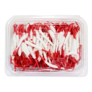 Mèches décoratives rondes en coton rouge et blanc, paquet de 30g, faites à la main, longue durée de combustion, pour lampes à huile de temple et présentation festive - Product Image 1
