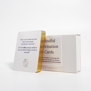 Cartes de méditation d'affirmation imprimées personnalisées pour le soulagement du stress, logo brodé pour les familles - Product Image 2