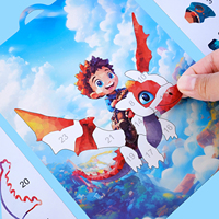 Livre d'activités de dessin pour enfants sur le thème des garçons : Puzzle de lettres autocollantes 2-en-1 et mon premier livre de numéros autocollants
