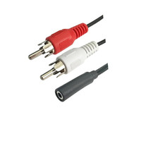 Chine Usine 3.5MM Câble Adaptateur Femelle 3.5MM Stéréo vers 2 RCA Câble