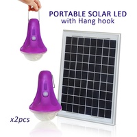 Lanterne solaire rechargeable 3W 6V LED du fournisseur de la Chine étanche à la pluie IP65 suspendu à l'extérieur pour la pêche et l'utilisation de la route prix d'usine