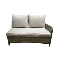 Modernes Nordic Outdoor Aluminium Garden Sectional Lounge Set Großhandel Wicker Rattan Patio Sofa für das Essen im Landhausstil