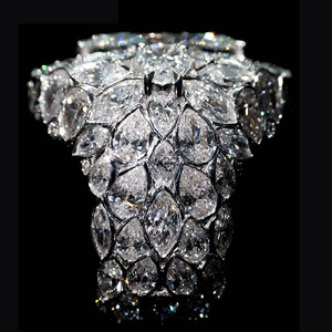 Sparkling VVS Lab Grown Diamond Statement Ring Mens Event Party Jewelry - Product Image 5