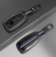 Étui de protection et support pour clé de voiture en alliage de zinc et silicone, antichoc et étanche, pour Mercedes-Benz Classe E E300