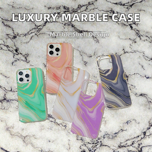 เคสโทรศัพท์ลายหินอ่อน TPU กันกระแทก สำหรับ iPhone 11 12 13 14 15 16 17 18 Pro Max - Product Image 2