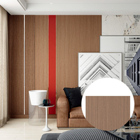 Foshan Harga Murah Terbaik papan dinding Pvc kayu dalam ruangan Modern tahan air Panel dinding 8mm Pvc