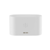 Diffuseur d'arômes ultrasonique électrique de bureau pour la maison avec simulation de flamme, humidificateur à brume, capacité de 180 ml, sans fil