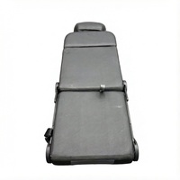 Siège passager simple ultra-fin réversible, pliable dans les deux sens (avant et arrière), pour SUV, fourgonnette, monospace, pick-up, camping-car, conversion de fourgonnette.