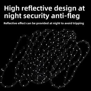 Tenda Kemah luar ruangan dapat diatur, dengan tali nilon pria tahan angin, pengencang katrol, fitur organisasi terpal gantung - Product Image 5