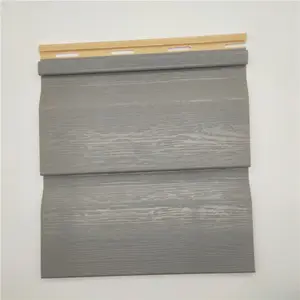 5.9m Double 5D Glossy Gray Pvc Wall Panel Pvc Siding And French