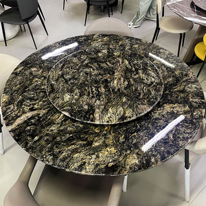 Tavolo da Pranzo di Lusso in Marmo Bianco e Nero Schomex, Design Moderno per Sala da Pranzo, Soggiorno e Camera da Letto, Lucidato - Product Image 1