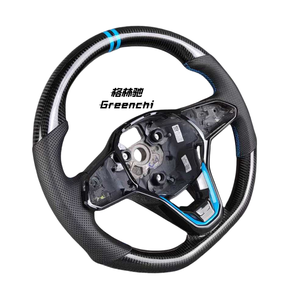 Utilisé pour Volkswagen <span class=keywords><strong>Golf</strong></span> 8 GTI Polo Volant de direction en fibre de carbone Modification et mise à niveau - Product Image 3