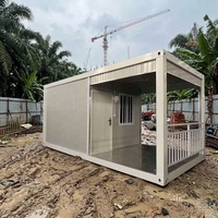 Container Prefabbricato Modulare Monostrato con Balcone, Ufficio Temporaneo per Cantiere, Casa Container in Vendita