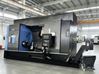 Mesin Bubut CNC Horizontal Tugas Berat Presisi Tinggi DONGS Single Spindle Slant Bed /Kontrol FANUC/GSK
