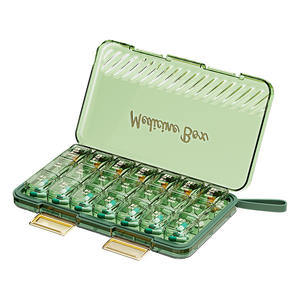 Organisateur de pilule en plastique PP portable de vente chaude avec couvercle en aluminium de forme rectangulaire Design classique pour une utilisation de 7 jours par semaine - Product Image 5