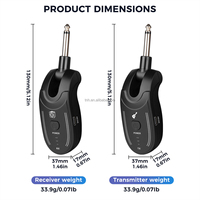 TNH DX21 Wireless Guitar System Transceiver Audio Transmitter and Receiver System for Electric Bass Guitar Violins Instruments