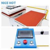 Presse à chaleur entièrement automatique à double station 40x60 pour imprimante DTF hydraulique 110v/220v pour l'impression de tasses de t-shirts à plat