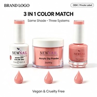 Offre Spéciale – Kit de Vernis Gel 3-en-1 Personnalisable, Non Toxique, Végan, Longue Durée, Sans HEMA, Sans TPO, pour Ongles en Gel UV
