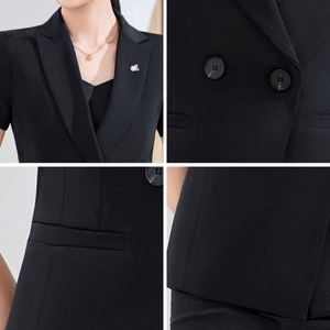 Trajes de Falda Ajustados para Uniformes de Trabajo de Mujer al por Mayor, Trajes de Negocios para Oficina, Blazers y Esmoquin Clásicos para Mujer - Product Image 2