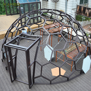 Direct Factory Supply Outdoor Transparent Glass <strong>Dome</strong> <strong>Tent</strong> <strong>4M</strong> 5M 6M Sizes for Cafe Shops Restaurants Bubble Houses Product - Product Image 2