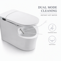 WC intelligent moderne sans contact avec chasse d'eau automatique et cuvette sanitaire pour salle de bain