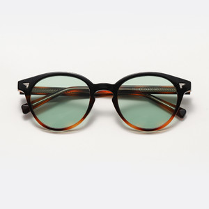 Lunettes de soleil rondes vintage 2025 avec logo personnalisé, monture en métal et rivets, protection UV400, en TR90, pour hommes et femmes - Product Image 2