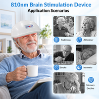 Machine d'analyse cérébrale Neuronic, machine de stimulation neurofeedback cérébrale par infrarouge proche, thérapie par lumière PBM, casque infrarouge 810nm
