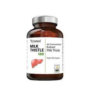 Cápsulas de Cardo Mariano Orgánico para el Apoyo y Reparación del Hígado de Marca Privada, Mejoran la Calidad del Sueño - Product Image 1