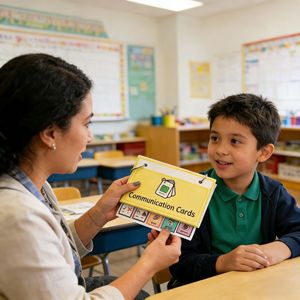 Tarjetas de comunicación para niños, tarjetas didácticas para aprendizaje de necesidades básicas, de 4 a 6 años, material de cartón, herramientas educativas - Product Image 1